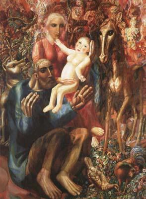 Pavel Filonov Peasant Family (mk19) Germany oil painting art